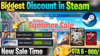 Steam summer sale in 2024 | Best discount in steam for purchase GTA V or Forza horizon games