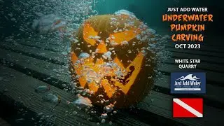 Underwater Pumpkin Carving 2023 with Just Add Water! | White Star Quarry Scuba Diving