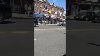 Bay Parkway. View from B6 bus. Bensonhurst. Brooklyn, NY