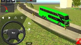 😱Extreme Hill Climb with Luxury Bus😳 | Real Coach Driving Gameplay💥| Off Road Bus Simulator 2025