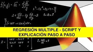 Regresión Multiple - Matlab (Explicación paso a paso)