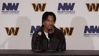QB Jayden Daniels Speaks to the Media After Commanders vs. Bengals | Preseason Week 2