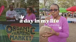 ORGANIC FARMERS MARKET | SATURDAY DAY OUT|VLOG |