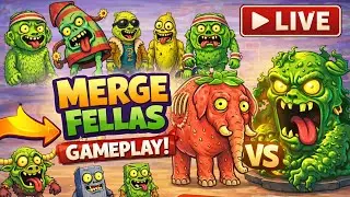 LIVE 🔴 Merge Fellas Gameplay &ndash; Chill & Satisfying Merge Game #MergeFellas #LiveGameplay
