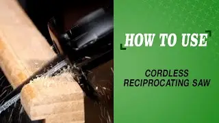 How to Use a Cordless Reciprocating Saw | 1 Minute Power Tool Tutorial - For Beginner