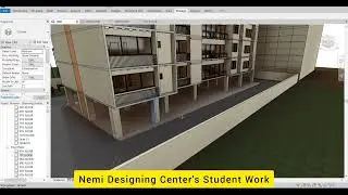 Revit Architecture Exterior Design & Landscaping | Nemi Designing Center's Students Work | BIM Model
