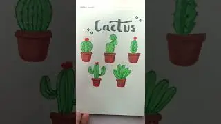 Doodle With Me | Cactus Doodle part 2 #shorts #doodle #doodles #doodleart #doodlewithme