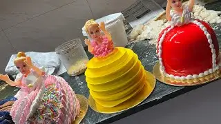 Live 🚨 3 dolls cake design 
