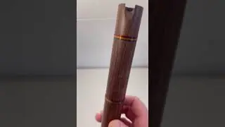 Handcrafted Wooden Andean Quena Flute, Jacaranda Wood with Decorative Protective Carry Bag