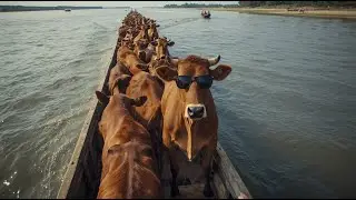 cow unloading, cow videos, cow video, animal, big cow, goru hamba cow