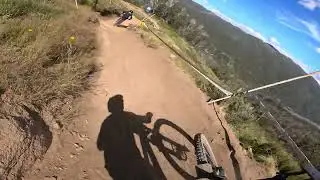 Sam Hill on a DH bike! Doing Sam Hill things!