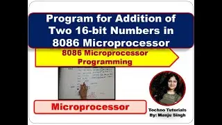 16 Bit addition Program in 8086 microprocessor (method 2) | Addition program in 8086 microprocessor