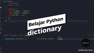 Belajar Python Dasar Untuk Pemula - dictionary