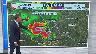 Severe thunderstorms move through metro Atlanta, north Georgia | 6 p.m. update