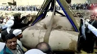 EGYPT || Colossal statue of Ramses II found in Cairo moved to the Grand Egyptian Museum