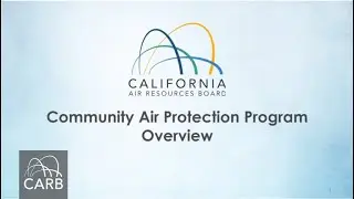 Community Air Protection Program Overview
