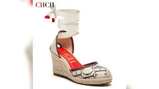 A must-have product!&nbsp;CHCH Women's High Heels Summer Espadrillle Platform Wedge Sandals Closed Toe