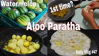 Made Potato Paratha | Trying Cooking | Ranjan Cndl