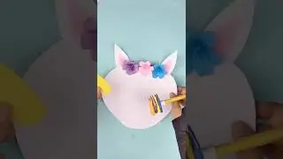 DIY Paper Unicorn 🦄 | Easy Wall Decor Idea | Paper Craft #shorts #youtubeshorts