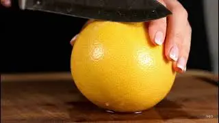 ASMR Slicing a Juicy Grapefruit 🍊 | Relaxing Knife Sounds & Citrus Crunch #shorts #asmr