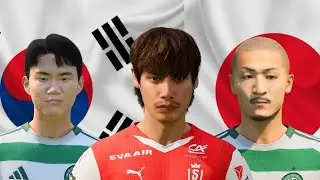 #eafc25 : JOGADORES ASIATICOS com FACE REAL para o seu MODO CARREIRA ! JAPÃO E COREIA DO SUL ! #fc25
