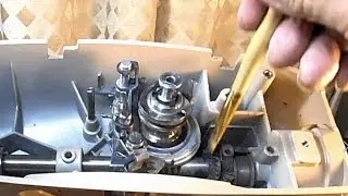 Applying Grease and Oil  after Washing the Main Body of a Singer 503A Sewing Machine