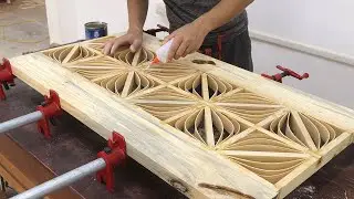 Very Ingenious And Wonderful Art Woodworking Project // 3D Coffee Table With Fancy Artistic Curves