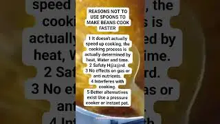 Reasons not use spoons to make beans cook faster#food #music #reggae