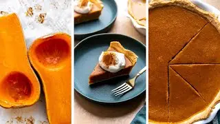 Butternut Squash Pie (From Scratch!)