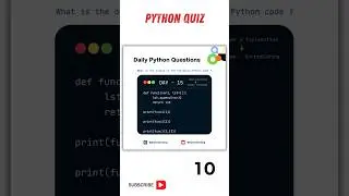 Python Coding Challenge Day - 15 | What is the output of the following Python Code?  