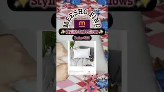 Meesho Soft Pillows Under ₹200😍 Essentials #shorts #pillow #meesho #softpillow #short #shortsfeed