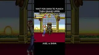 AXEL vs SHIVA #streetsofrage2 #streetfighter #sega #strategy (Streets of Rage 2) #retrogaming
