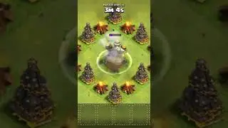 Level-11 Air defence vs Max Lightning spell | How many spells it take to destroy it 😁😎#shorts