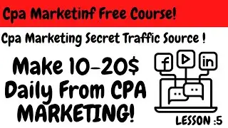 Cpa Marketing Secret Traffic Source 2021|Make 10-20$ Daily From CPA MARKETING Secret Traffic|শিখেনিন