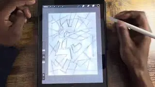 Energy Cube | Painting Abstract Art | Intuitive Ipad Digital Art | Geometric Art