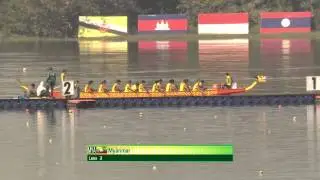 27th SEA GAMES MYANMAR 2013 - Traditional Boat Race 19/12/13