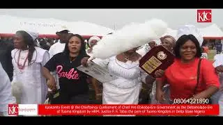 kpakamtv Event  coverage of Chief Mrs JT Government Chieftaincy Conferment by HRM.  FF. Tabai