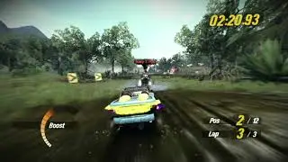 MotorStorm: Pacific Rift gameplay. Speed DLC. Track: Darkfire Swamp.