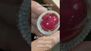 natural Mirah Rubi. #pasarrawabeningofficial #gems #batucincin #batupermata #trendingshorts