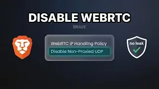 How To Disable WebRTC In Brave Browser (Prevent IP Leak Settings)