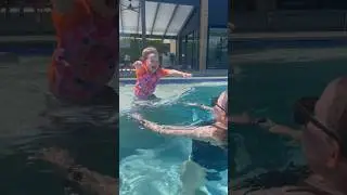 Rose Makes A Splash, 2 Year Old Learning To Swim #swimming #pool #swim  #babyactivities