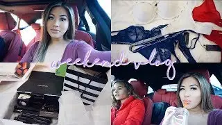 WEEKEND VLOG | GIRLS DAY + MAKEUP, CLOTHING & GROCERY HAUL | Annie Nguyen ♡