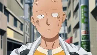 Saitama parle avec King - One Punch Man