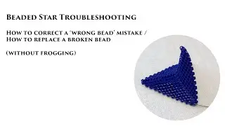 How to replace a broken bead / How to correct a 