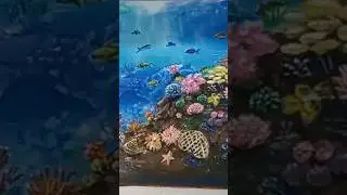 how to paint a coral reef | acrylic painting #acrylicpainting #painting #paintingstyles #coralreef