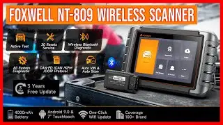 Foxwell 809BT Updated Wireless Bidirectional Automotive OBD2 Diagnostic Scanner Review & Testing