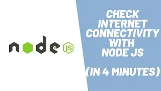 Learn how to check internet connection status using Node JS in 4 minutes