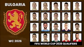 BULGARIA FULL SQUAD, FOR FIFA WORLD CUP QUALIFIERS 2026 ||Dresoccer