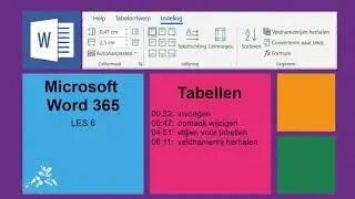 Microsoft Word 365: tabellen