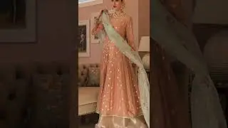 New Model Peach colour Special Anarkali Suit Design Ideas 2025